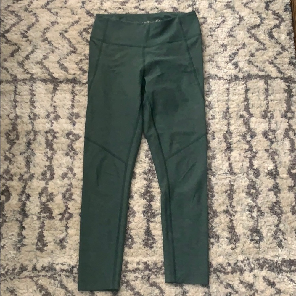Outdoor Voices Green Warmup Leggings